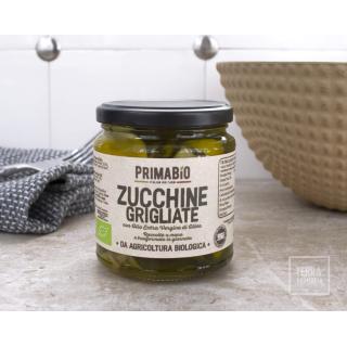 Zucchini gegrillt in Olivenöl