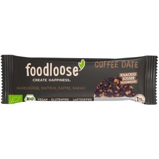 foodloose Nussriegel Coffee Date, 35 gr Stück